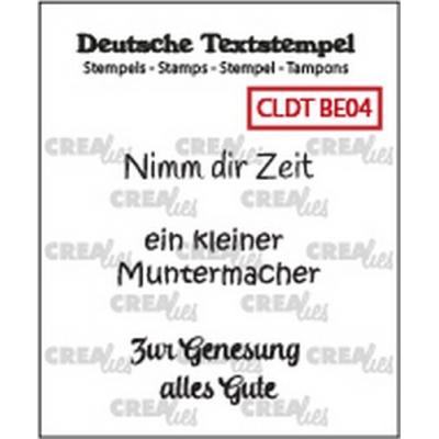 Crealies Clear Stamps deutsch - Nimm dir Zeit